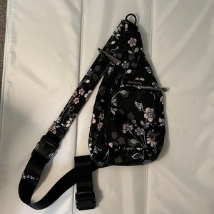 Vera Bradley lighten up mini sling crossbody belt bag in Holland Bouquet design